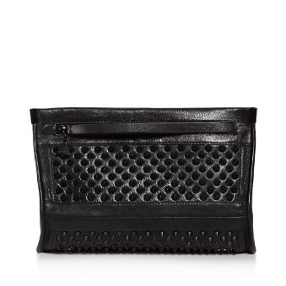 Golden Lane Bloomingdale's Studded Clutch. Handle slightly worn out - Picture 1 of 4